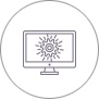 Icon representing powerful technology